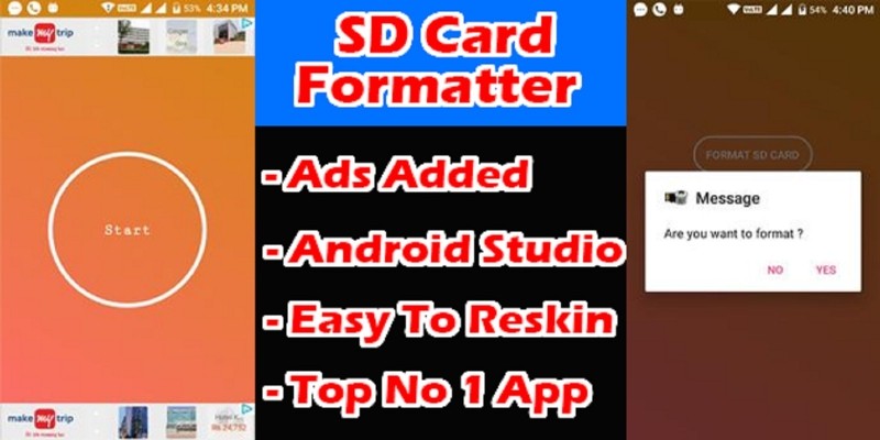 SD Card Formatter Android Application Template