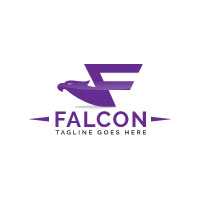 Letter F Falcon Logo Design