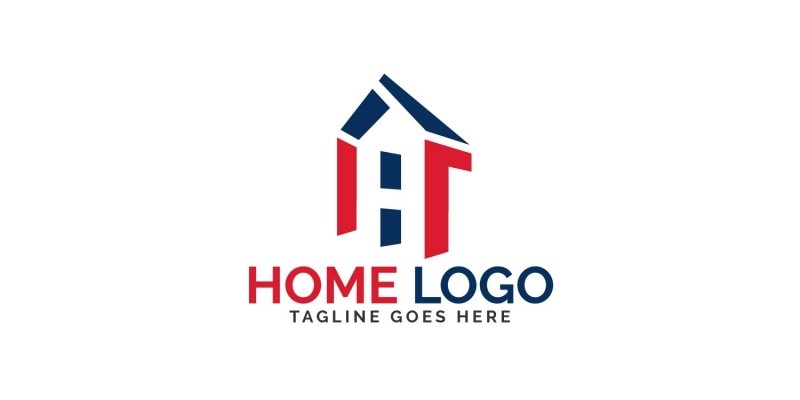 Letter H Home Vector Logo Design