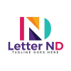 Letter ND Logo Design