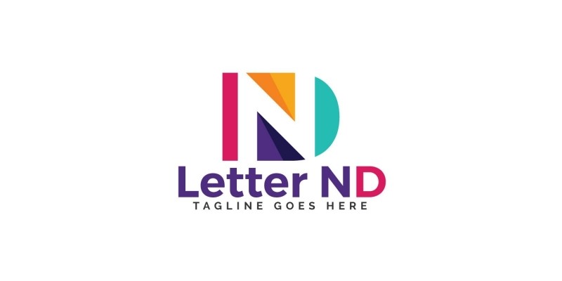 Letter ND Logo Design