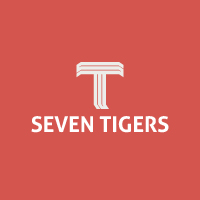 Seven Tigers Letter T Logo Template