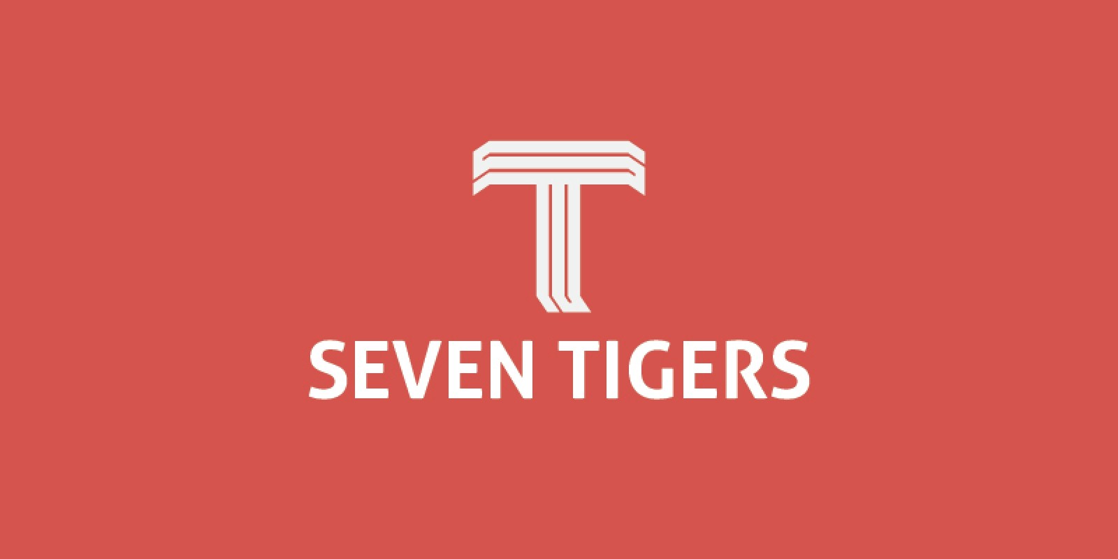 Seven Tigers Letter T Logo Template