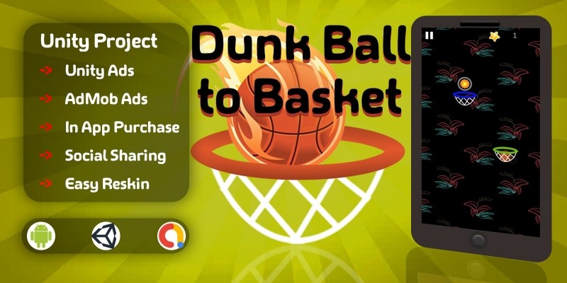 Dunk Ball To Basket - Unity Project