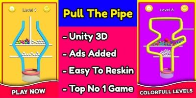 Pull The Pipe 3D Game Unity Source Code