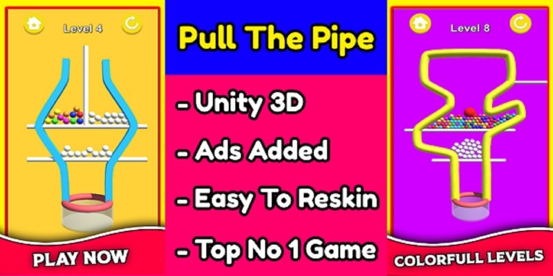 Pull The Pipe 3D Game Unity Source Code