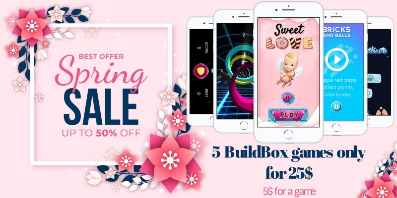 Spring Sale - 5 BuildBox Games Bundle 