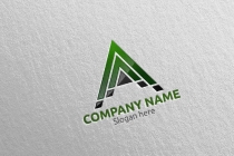 Arrow Letter A Logo Design Screenshot 4