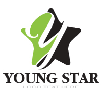 Y Letter Logo In Star