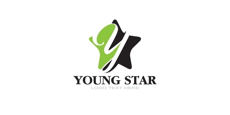 Y Letter Logo In Star