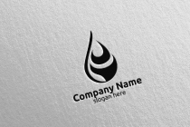Water Drop Vector Logo Design Screenshot 3