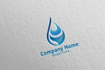 Water Drop Vector Logo Design Screenshot 4