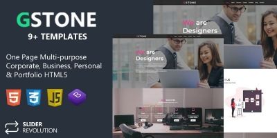 Gstone - Responsive Bootstrap 4 One Page Portfolio