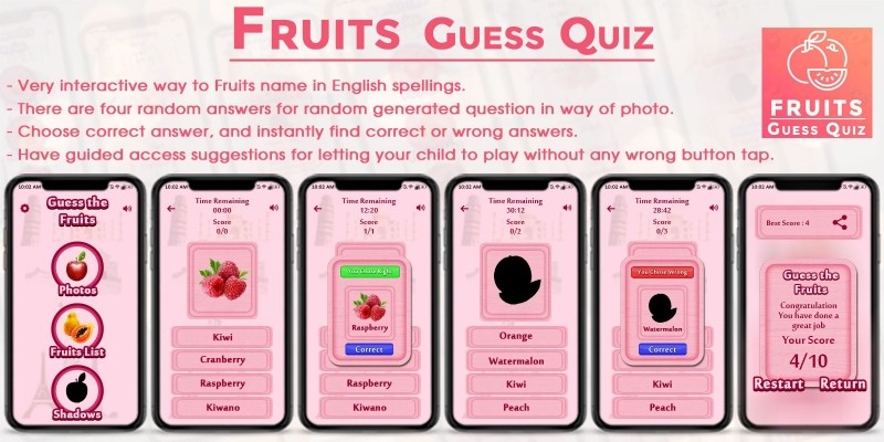 Fruits Quiz Guess iOS SWIFT