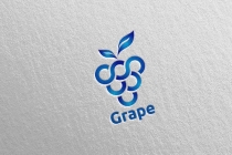 Modern Fruit Grape Logo Screenshot 2