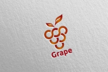 Modern Fruit Grape Logo Screenshot 4