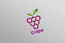 Modern Fruit Grape Logo Screenshot 5
