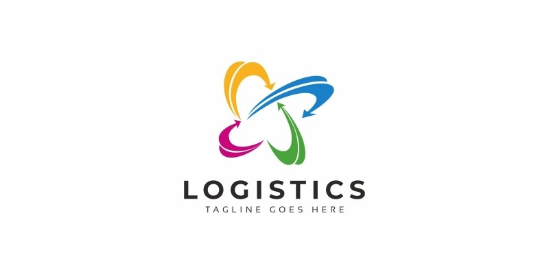 Logistics Arrows Logo