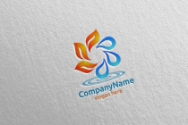 Recycle Blue Water Drop Logo Screenshot 1