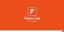 F Letter Fitness  Logo Template Screenshot 2