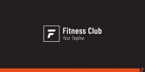 F Letter Fitness  Logo Template Screenshot 5
