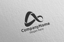 Digital Letter A Logo Design Screenshot 3