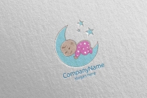 Cute Baby Sleep Logo Design for Babyshop Screenshot 5