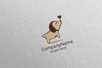 Dog With Love Vector Logo For Pet Shop Screenshot 1