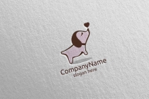 Dog With Love Vector Logo For Pet Shop Screenshot 2
