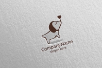 Dog With Love Vector Logo For Pet Shop Screenshot 4
