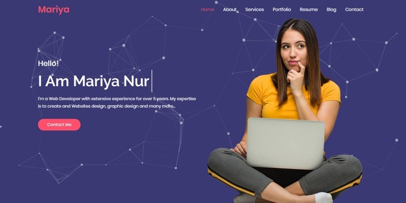 Mariya Personal Portfolio Template