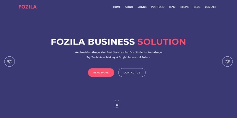 Fozila Consulting Business Template