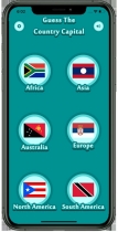 Country Capital Quiz Guess iOS Swift Screenshot 1