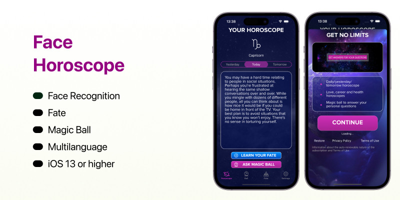 Face Horoscope - iOS Source Code