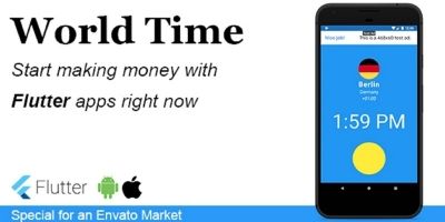 World Time - Flutter Mobile Application