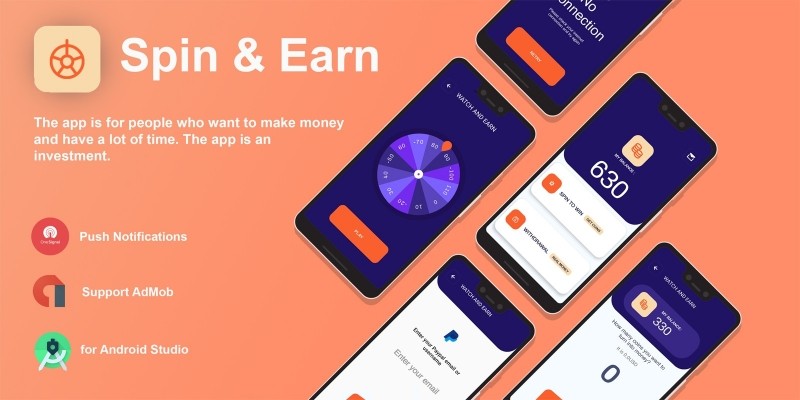 Spin And Earn - Android App Source Code