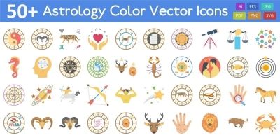  Astrology Color Vector Icon