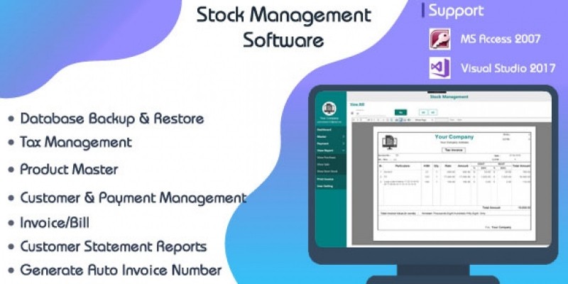 Stock Management System C# WPF-Ms Access
