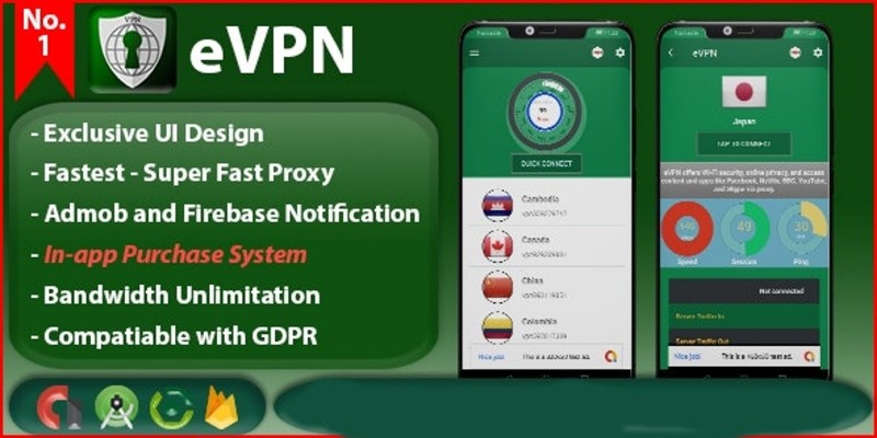 eVPN - VPN Android App Source Code