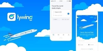 Lywing - Flight Booking Application UI Design