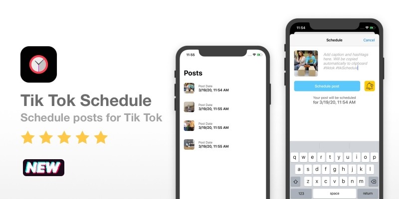 Tik Tok Schedule - iOS Source Code