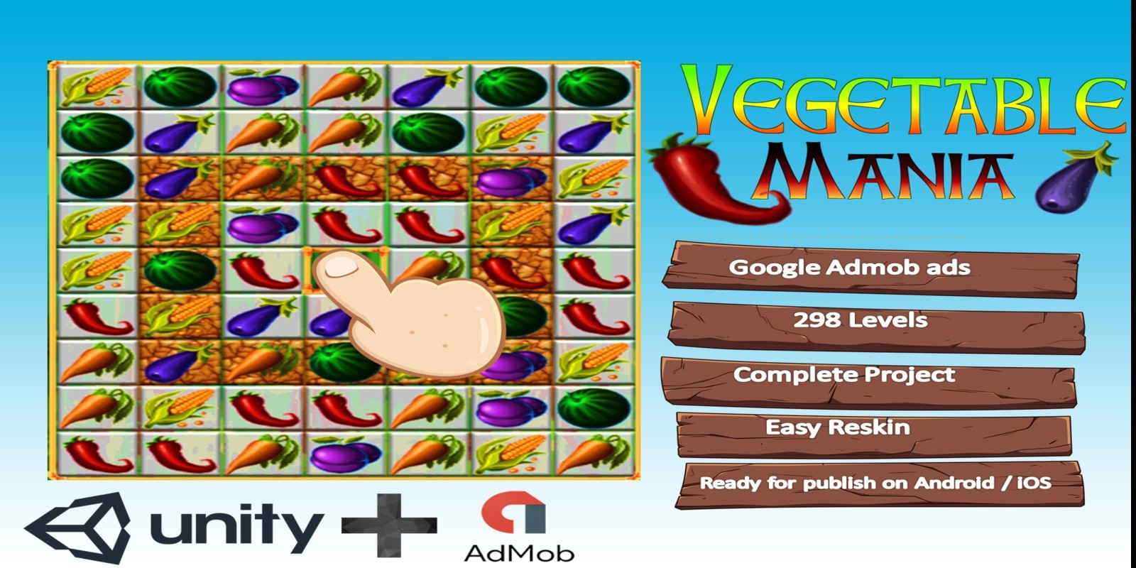 Vegetable Mania - Complete Unity Project