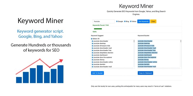 Keyword Miner Keywords Generator Script 