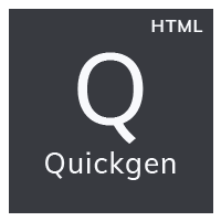 Quickgen - HTML Template
