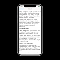 Yoga App - iOS Template Screenshot 2