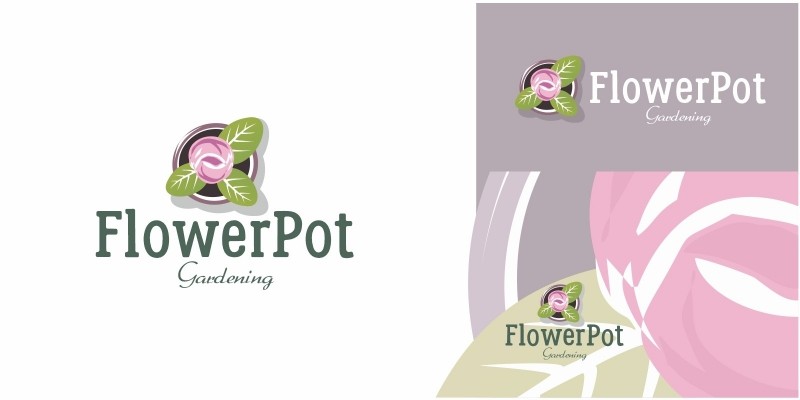 Flower Pot Logo