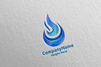 3D Fire Flame Element Logo Design Screenshot 4