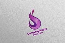 3D Fire Flame Element Logo Design Screenshot 2
