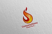 3D Fire Flame Element Logo Design Screenshot 5
