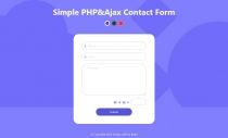 Simple PHP  Ajax Contact Form Screenshot 1